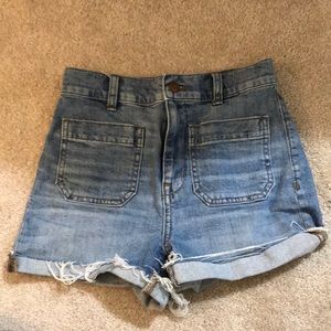 High Rise Denim Madewell Shorts